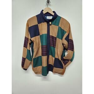 Vintage Custom Made One Of A Kind Unisex Patchwork Jacket, Women M/L, Men S/M